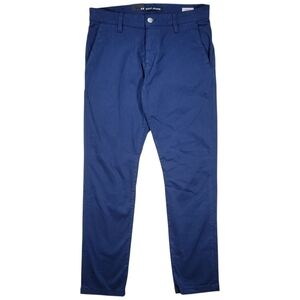 Mavi Jeans Johnny Slim Leg Pants Mens 31x30 Marine Blue‎ Twill Chino Cotton NEW